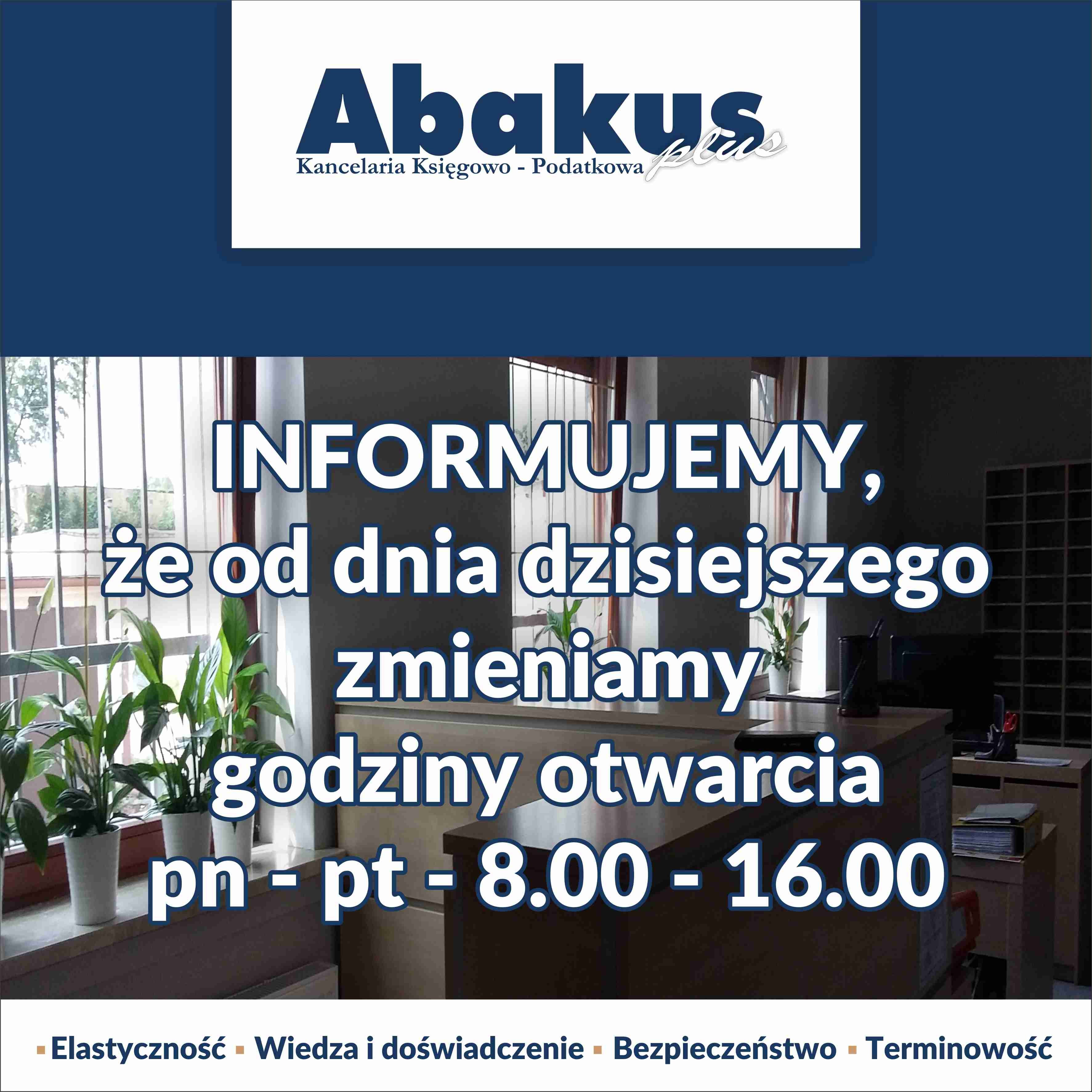 Zmieniamy godziny otwarcia